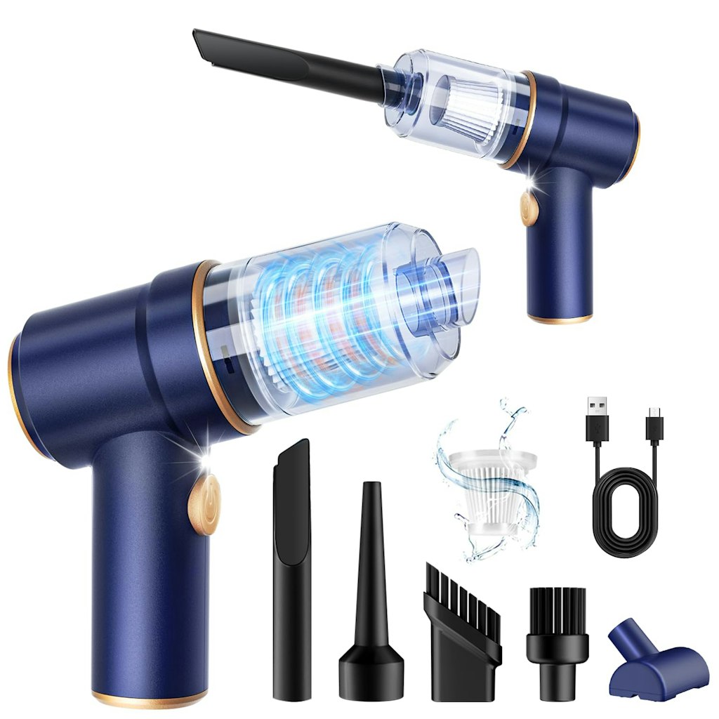 KMM Handheld Car Vacuum Cleaner & Air Duster: $22