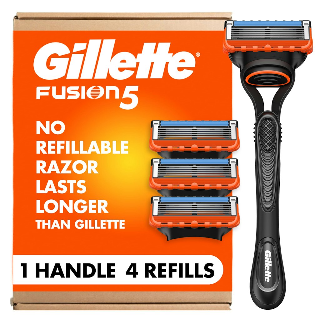 Gillette Fusion5 Men's Razor w/ 4 Blade Refills: $17