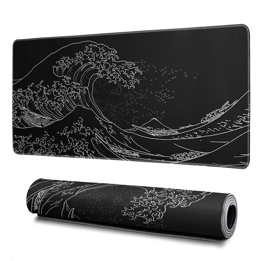 Hahaluo Japanese Sea Wave 31.5" Extended Mouse Pad: $7.49