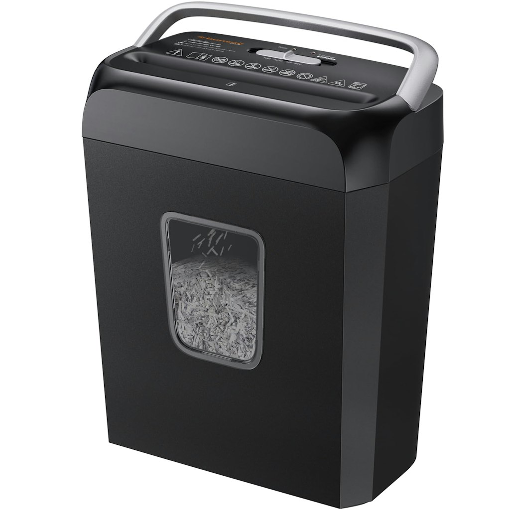 Bonsaii 6-Sheet Cross Cut Paper Shredder: $32