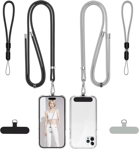 Takyu Adjustable Phone Lanyard and Wrist Strap 4-Piece Set: $7.99