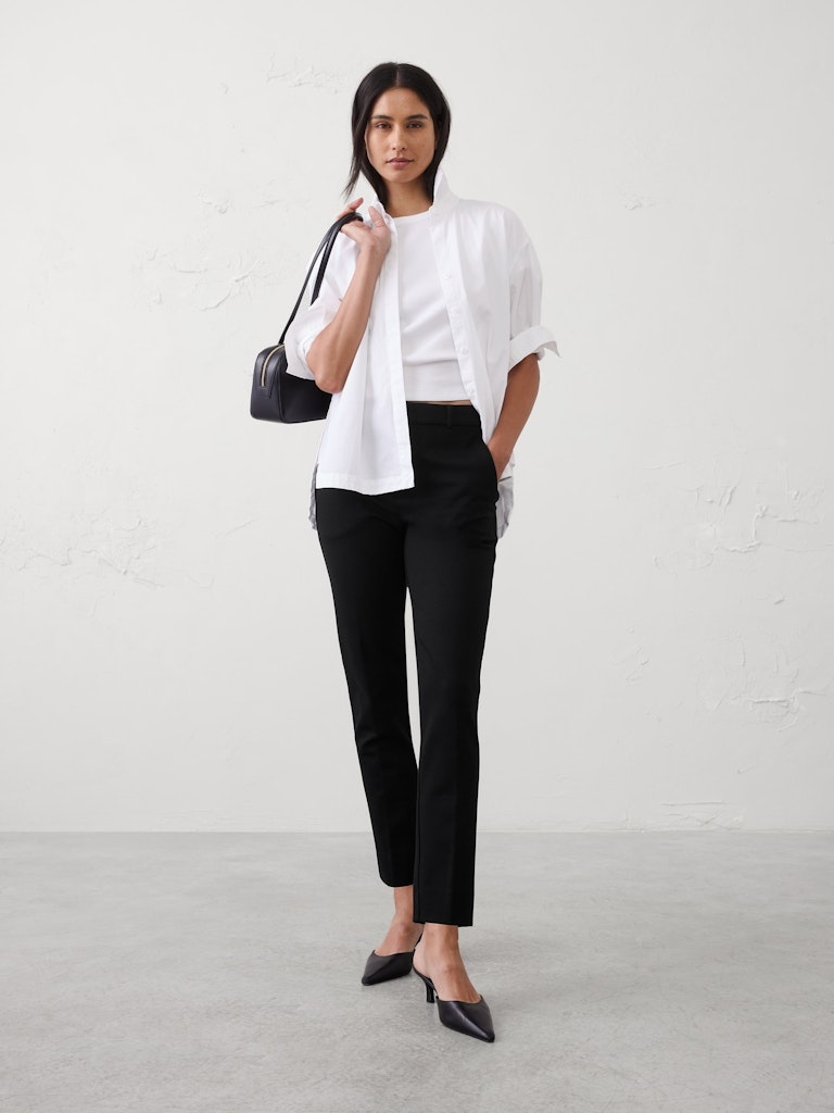 Sloan Slim High-Rise Knit Ponte Ankle Pant: $45 Sloan Slim High-Rise Knit Ponte Ankle Pant: $45
