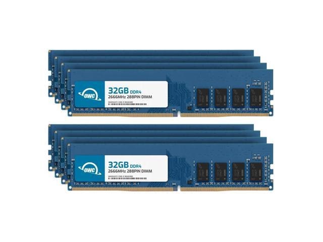 OWC 256GB 8x32GB DDR4 2666MHz Desktop Memory Upgrade Kit: $1,918 OWC 256GB 8x32GB DDR4 2666MHz Desktop Memory Upgrade Kit: $1,918