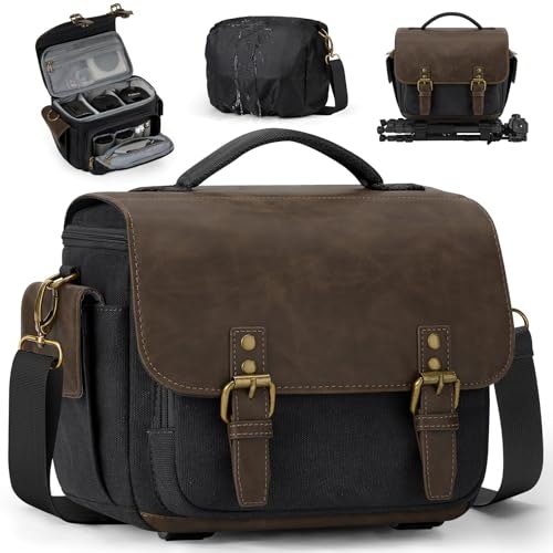 Rainsmore Vintage Canvas Camera Sling Bag: $35.86