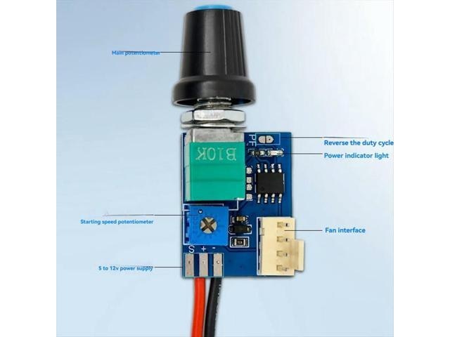 12V 4-Pin PWM Fan Speed Controller 2-Pack: $12.99