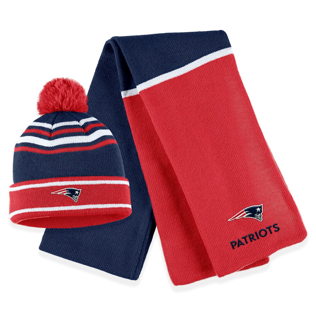 Wear by Erin Andrews New England Patriots Knit Hat and Scarf Set: $37.99