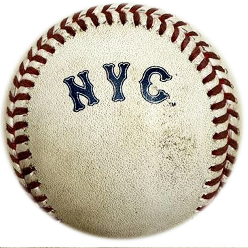 New York Mets City Connect Game-Used Logo Baseball: $149.99 New York Mets City Connect Game-Used Logo Baseball: $149.99