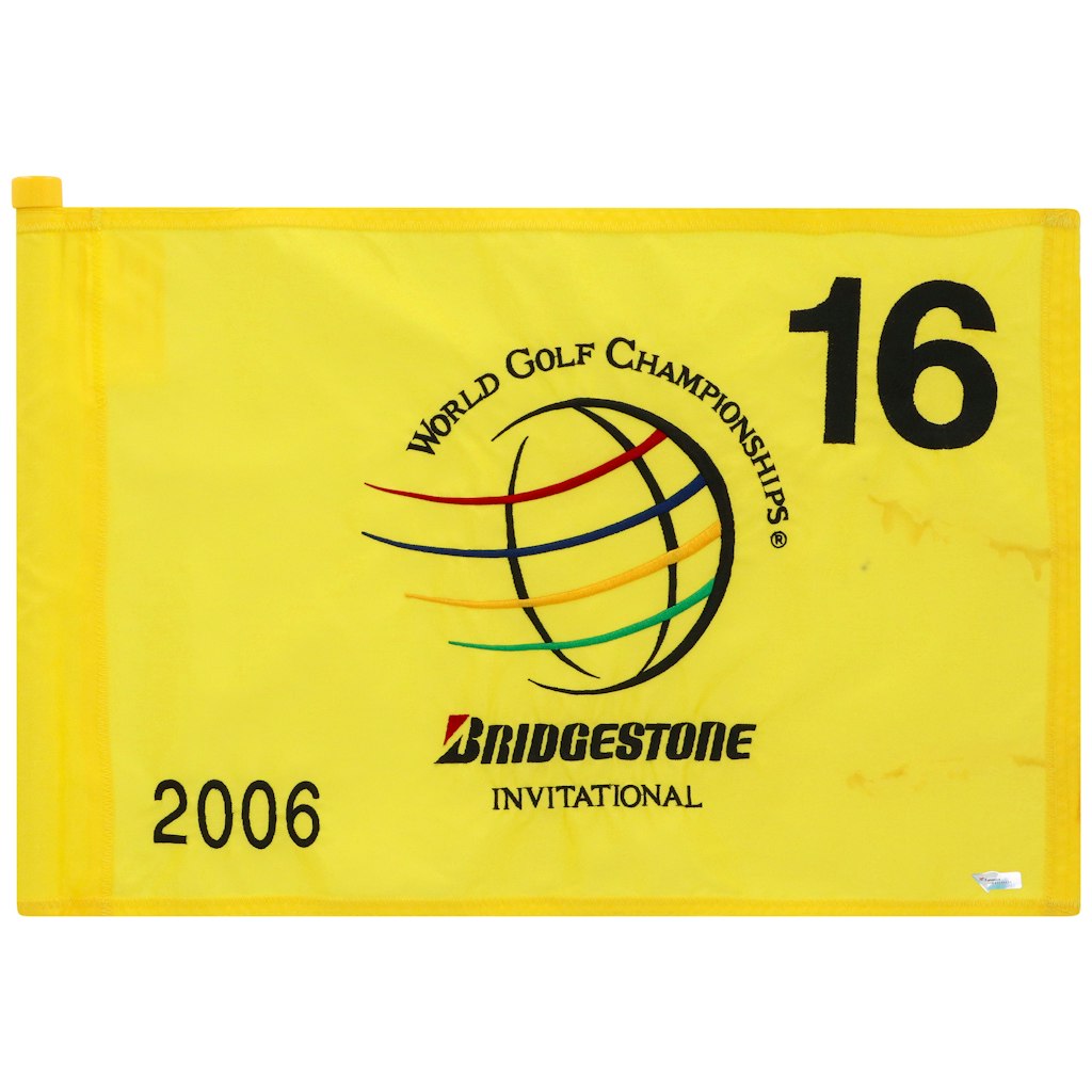 PGA Tour Bridgestone Invitational Event-Used Pin Flag: $899.99
