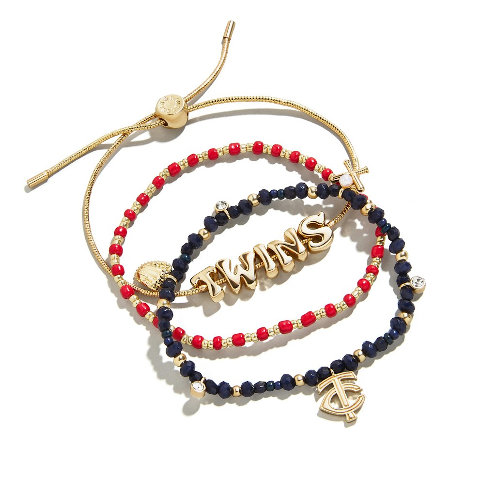 BaubleBar Minnesota Twins 3-Pack Bracelet Set: $48 BaubleBar Minnesota Twins 3-Pack Bracelet Set: $48