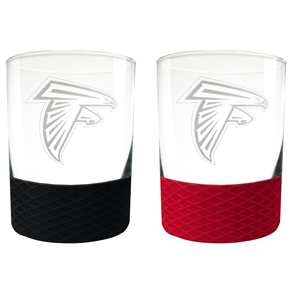 Atlanta Falcons 14-ounce Commissioner Rocks Glass 2-Piece Set: $39.99