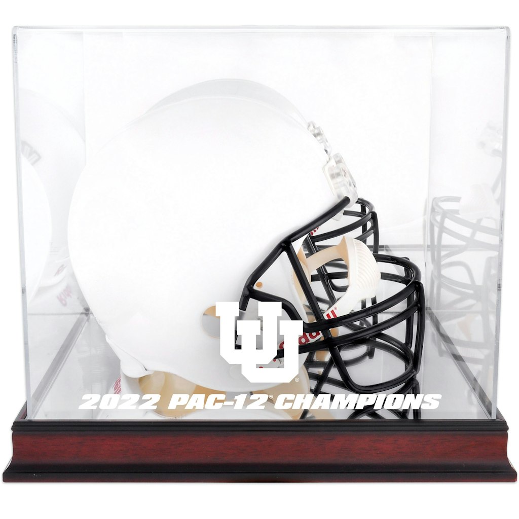 Utah Utes 2022 PAC-12 Football Champions Helmet Display Case: $119.99 Utah Utes 2022 PAC-12 Football Champions Helmet Display Case: $119.99