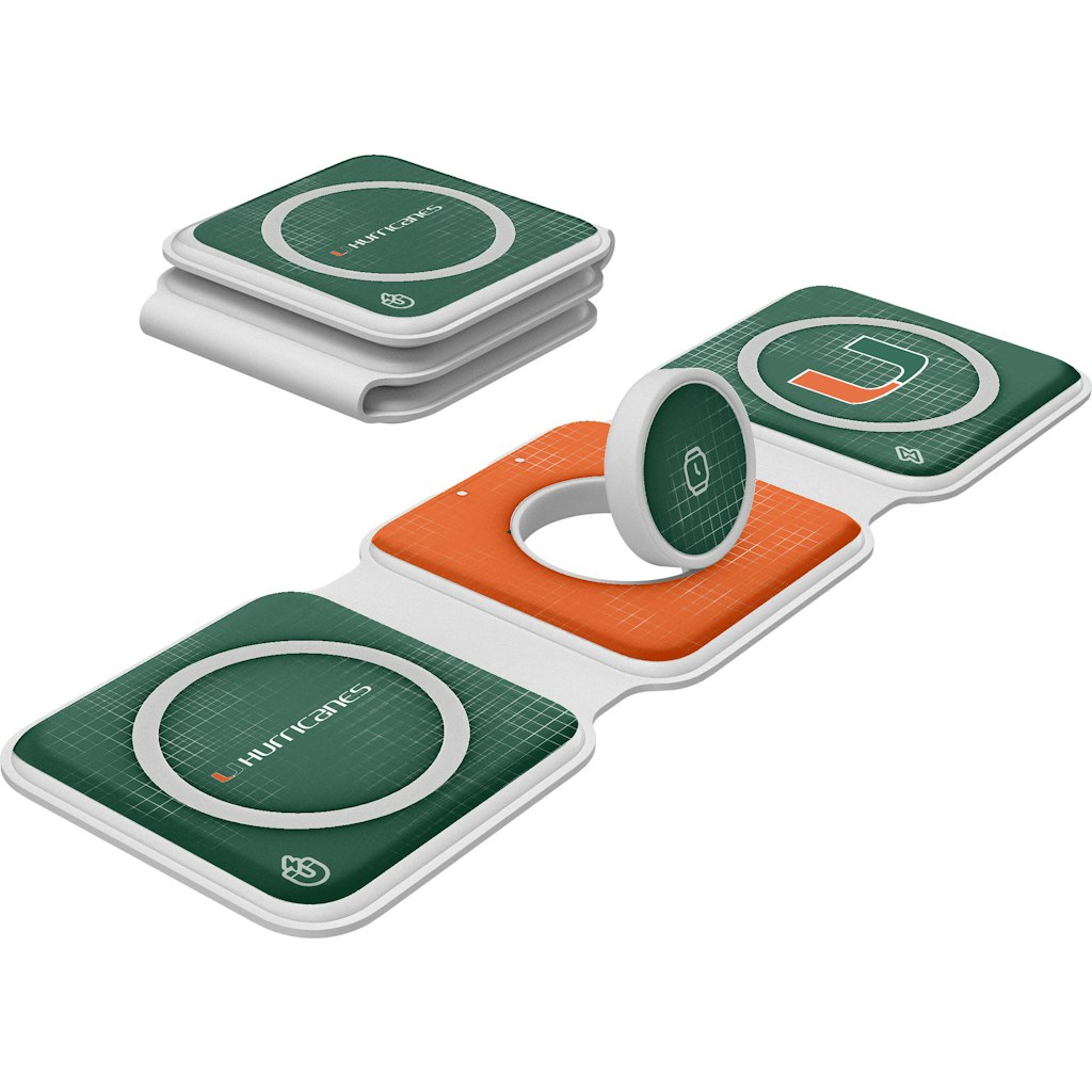 Keyscaper Miami Hurricanes 3-in-1 Foldable Charger: $69.99