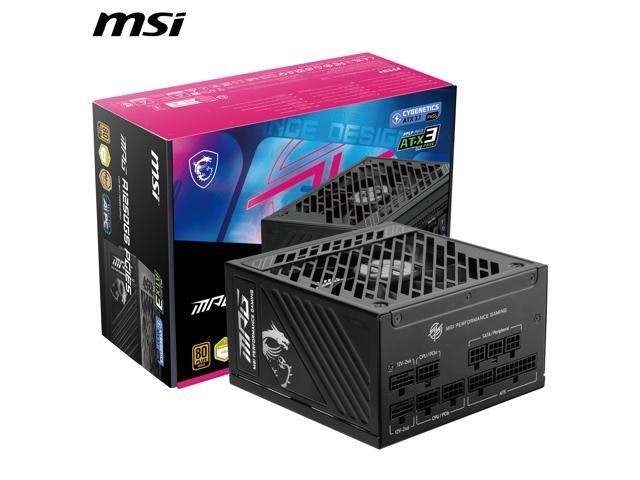 MSI MPG A1250GS 1,250W Fully Modular 80+ Gold Power Supply: $236