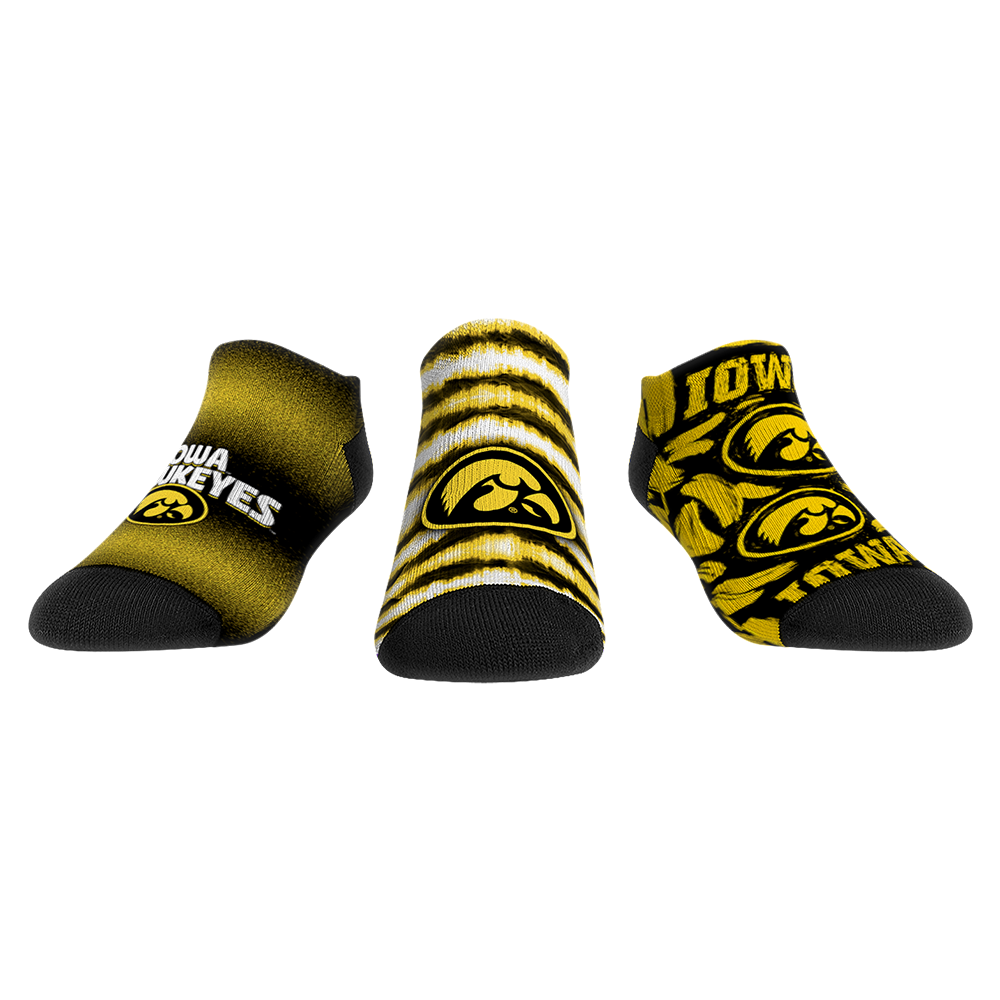 Rock Em Socks Iowa Hawkeyes Low-Cut Socks 3-Pack: $49.99