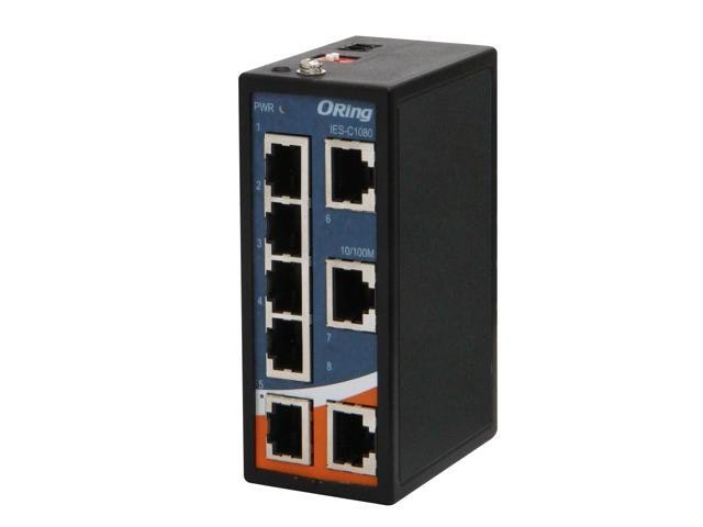 ORing IES-C1080 8-Port Unmanaged Fast Ethernet Switch: $80.99