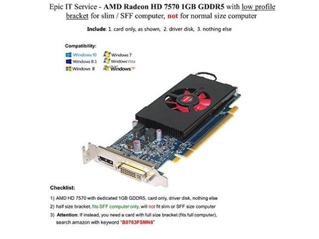 AMD Radeon HD 7570 1GB GDDR5 Video Card: $95