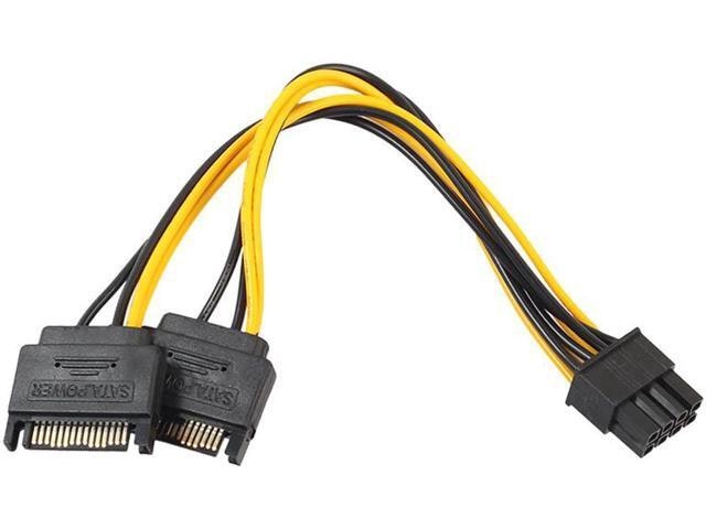 Dual SATA to 8-Pin PCIe GPU Power Adapter Cable: $8.79 Dual SATA to 8-Pin PCIe GPU Power Adapter Cable: $8.79