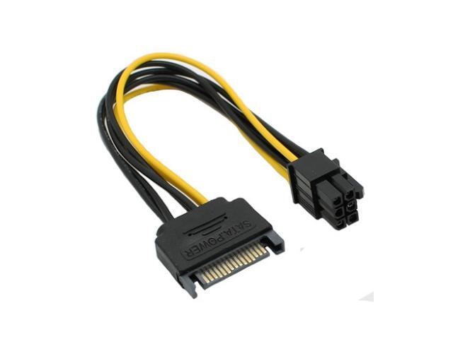 SATA 15-Pin to 6-Pin PCI-E Power Adapter Cable: $7.99 SATA 15-Pin to 6-Pin PCI-E Power Adapter Cable: $7.99