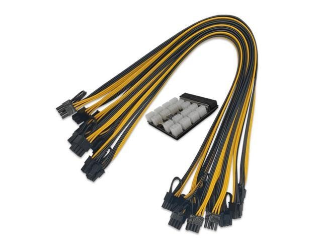 17-Port 18AWG GPU PCI-Express 6-Pin to 8-Pin Power Cable and Conversion Board: $60.53