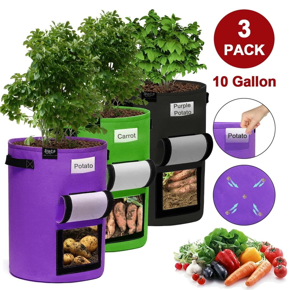 Potato Grow Bags 10-Gallon 3-Pack: $11.99 Potato Grow Bags 10-Gallon 3-Pack: $11.99