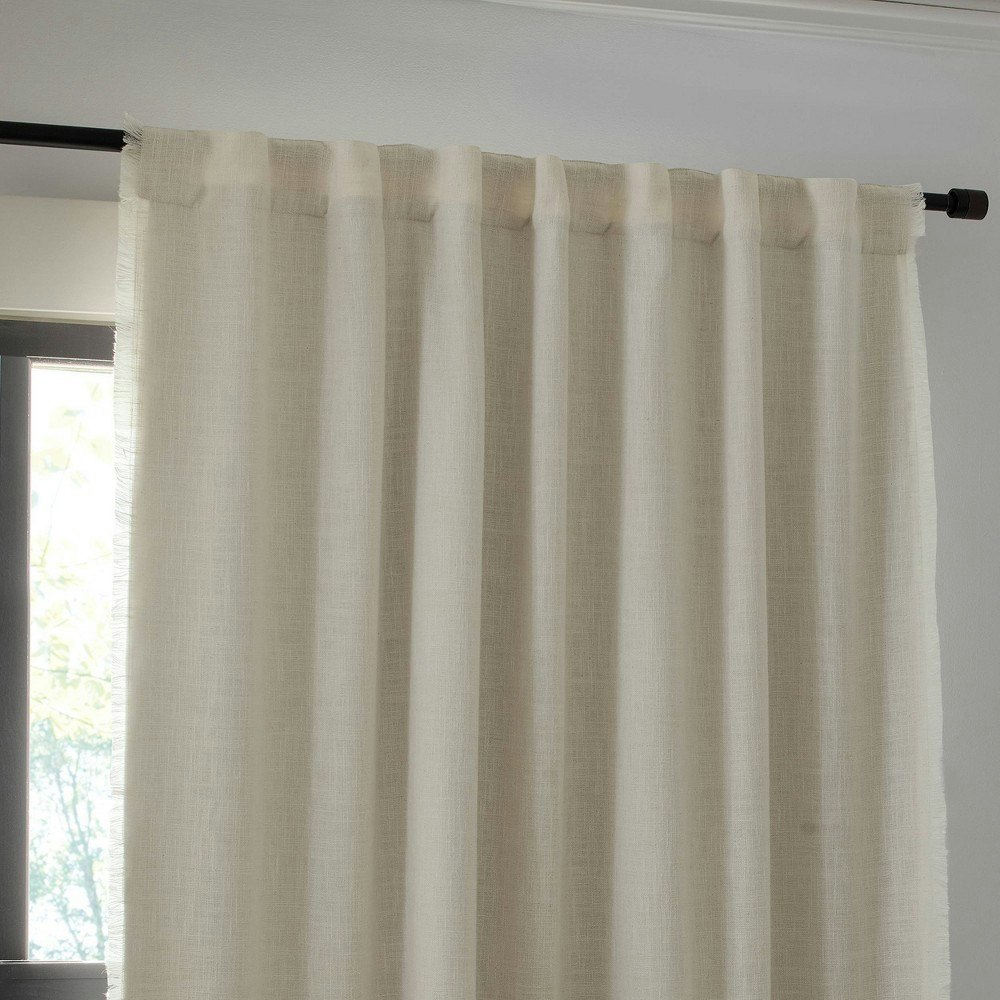 Threshold 50"x63" Blackout Slub Weave Raw Edge Curtain Panel: $20 Threshold 50"x63" Blackout Slub Weave Raw Edge Curtain Panel: $20