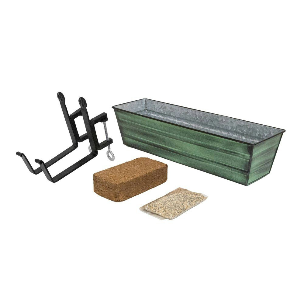 Achla Designs 22x8-inch Galvanized Steel Rectangular Planter Box: $119.99 Achla Designs 22x8-inch Galvanized Steel Rectangular Planter Box: $119.99