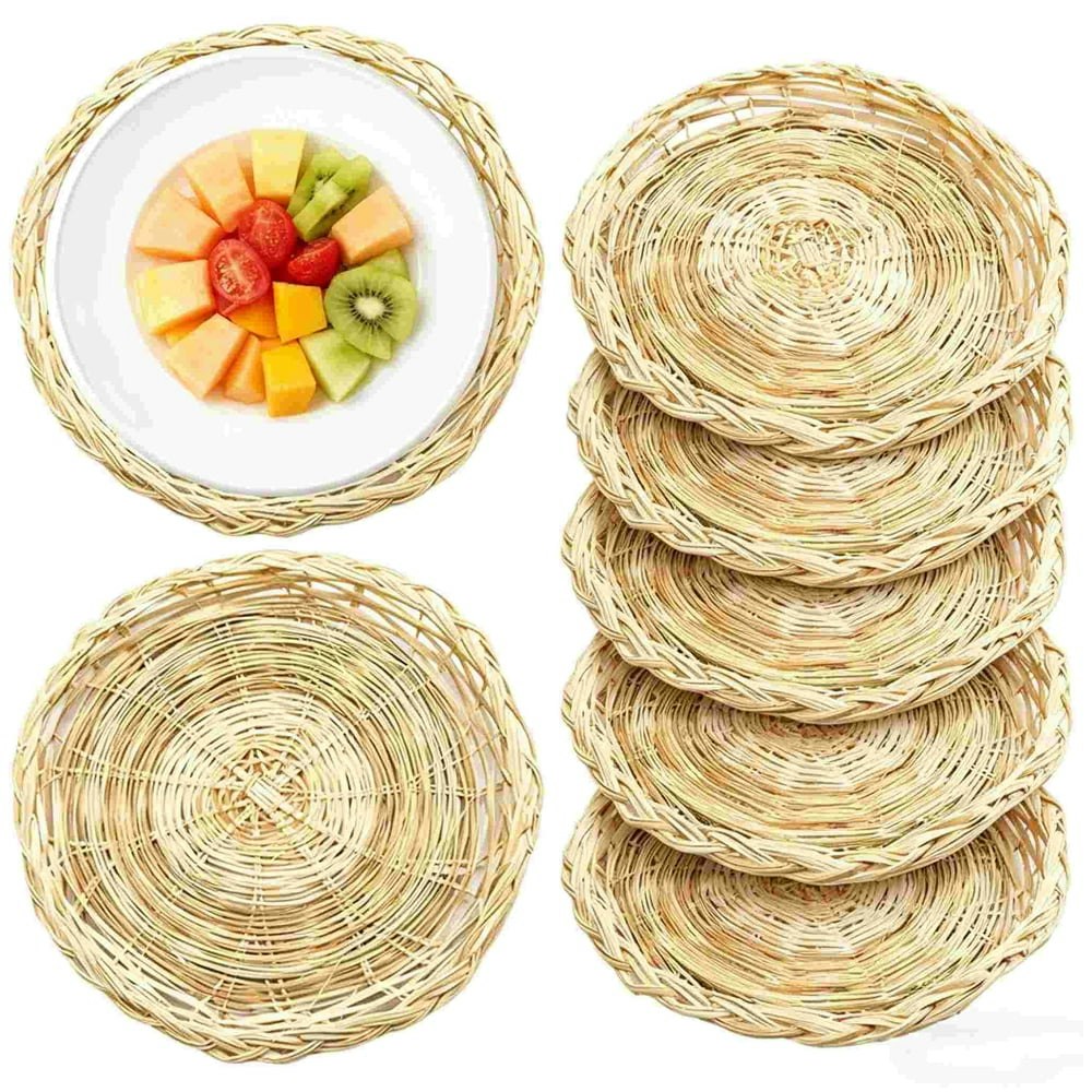 Modanu 9.84-inch Wicker Paper Plate Holders 6-Pack: $13.99 Modanu 9.84-inch Wicker Paper Plate Holders 6-Pack: $13.99