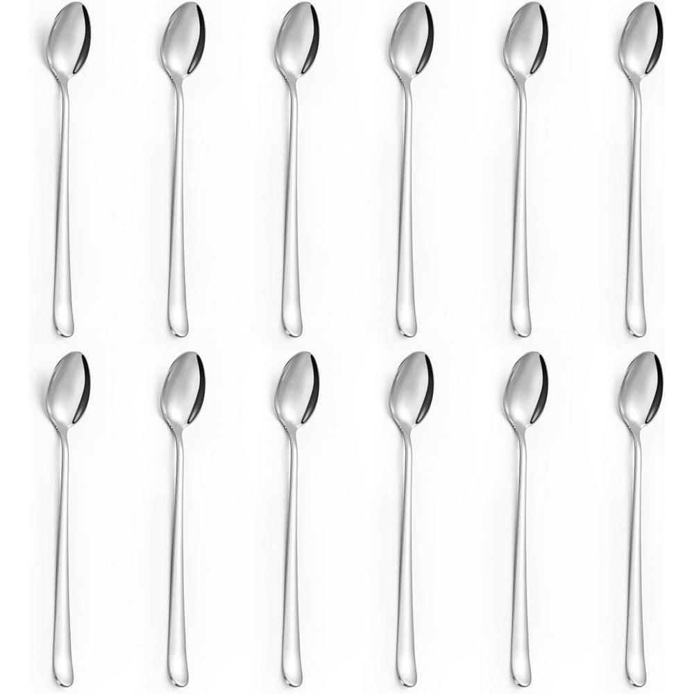 Mirdinner 7.8-inch Stainless Steel Long Handle Iced Tea Spoons 12-Pack: $12.59 Mirdinner 7.8-inch Stainless Steel Long Handle Iced Tea Spoons 12-Pack: $12.59
