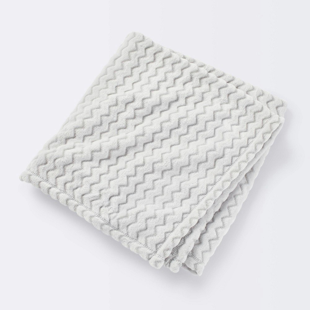 Cloud Island Plush Embossed Chevron Baby Blanket: $15.99