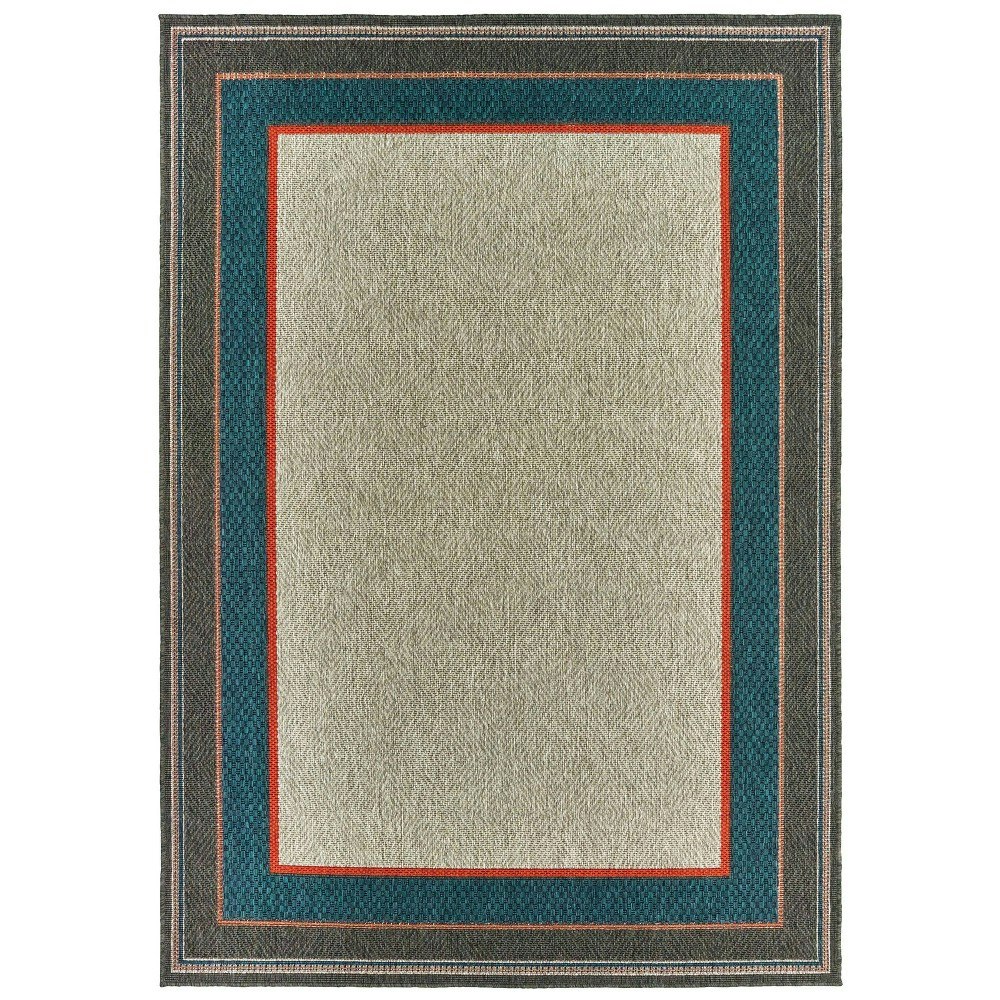 Captiv8e Designs 3'3"x5' Landry Border Patio Rug: $95.99 Captiv8e Designs 3'3"x5' Landry Border Patio Rug: $95.99