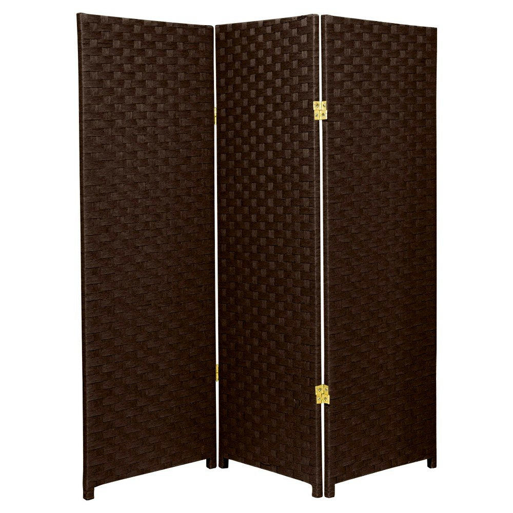 Oriental Furniture 4-Foot 3-Panel Woven Fiber Room Divider: $108.99