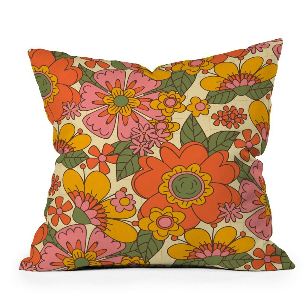 16"x16" Spring in Retro Square Throw Pillow: $49.49