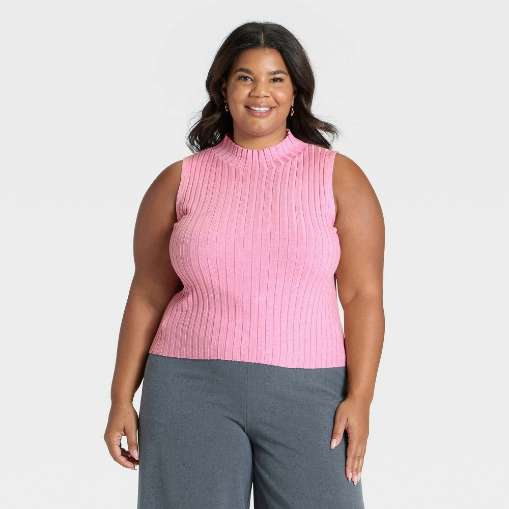 A New Day Women's Sleeveless Ribbed High Neck Sweater: $25