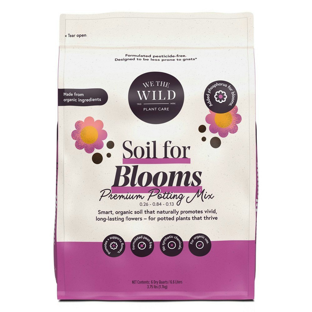 We The Wild Premium Organic Bloom-Boosting Potting Mix 6-Quart: $9.59 We The Wild Premium Organic Bloom-Boosting Potting Mix 6-Quart: $9.59