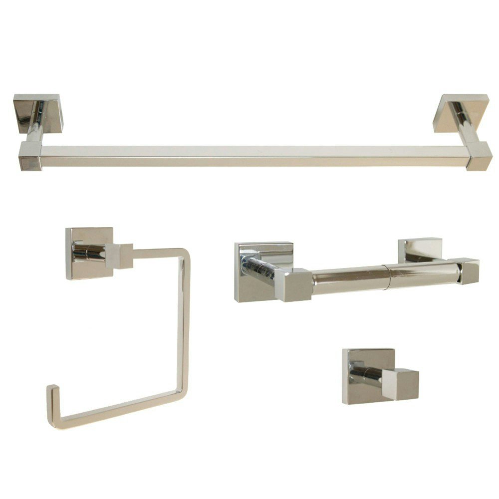 Design House Karsen Bathroom Accessory 4-Piece Kit: $77.99 Design House Karsen Bathroom Accessory 4-Piece Kit: $77.99