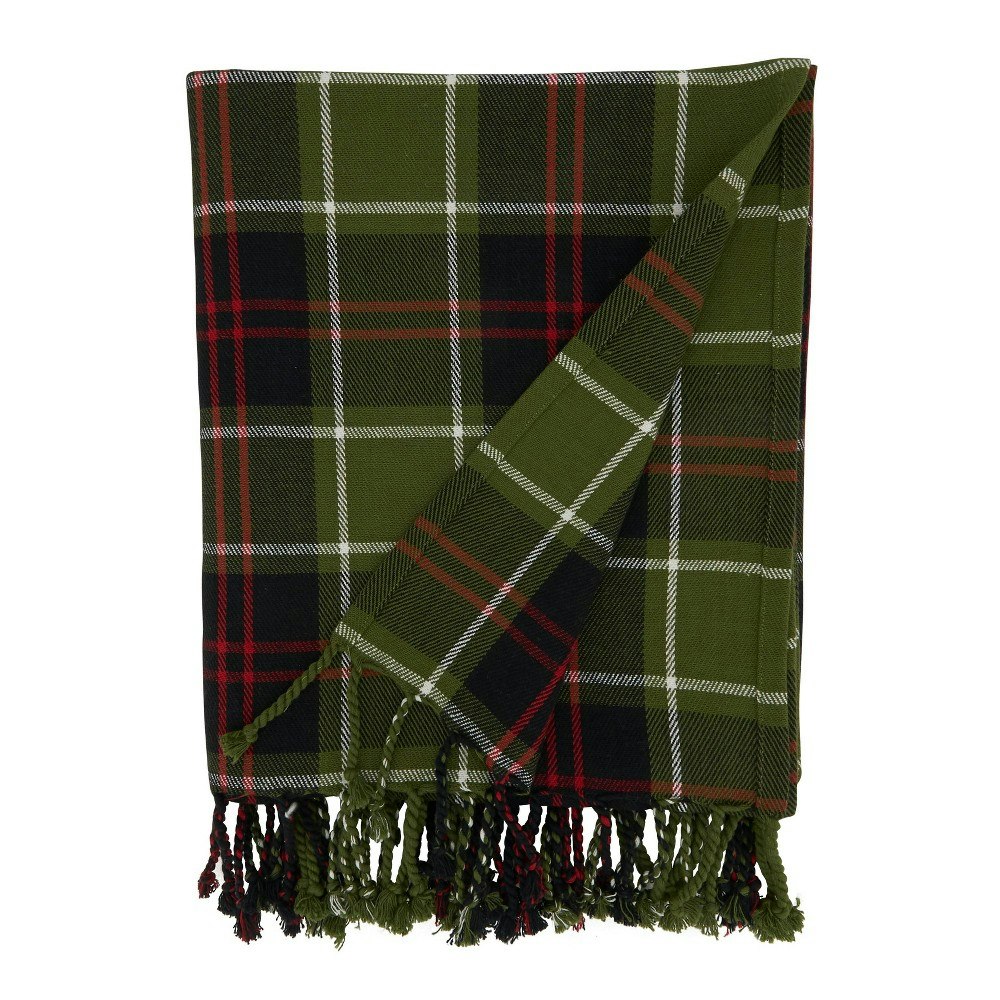 Saro Lifestyle 50"x60" Plaid Cotton Throw Blanket: $33.08 Saro Lifestyle 50"x60" Plaid Cotton Throw Blanket: $33.08