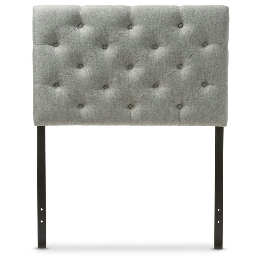 Baxton Studio Viviana Twin Fabric Button Tufted Headboard: $85.99