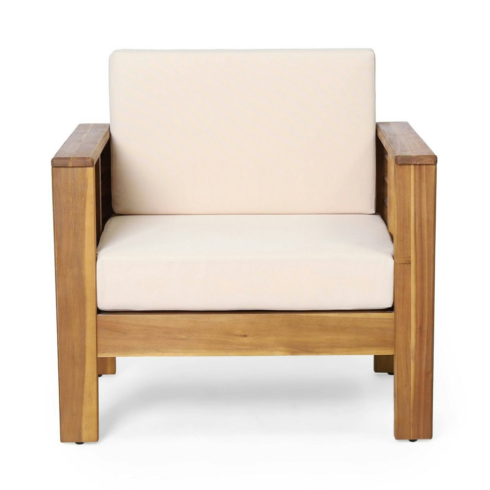 Christopher Knight Home Louver Acacia Outdoor Club Chair: $390.99 Christopher Knight Home Louver Acacia Outdoor Club Chair: $390.99