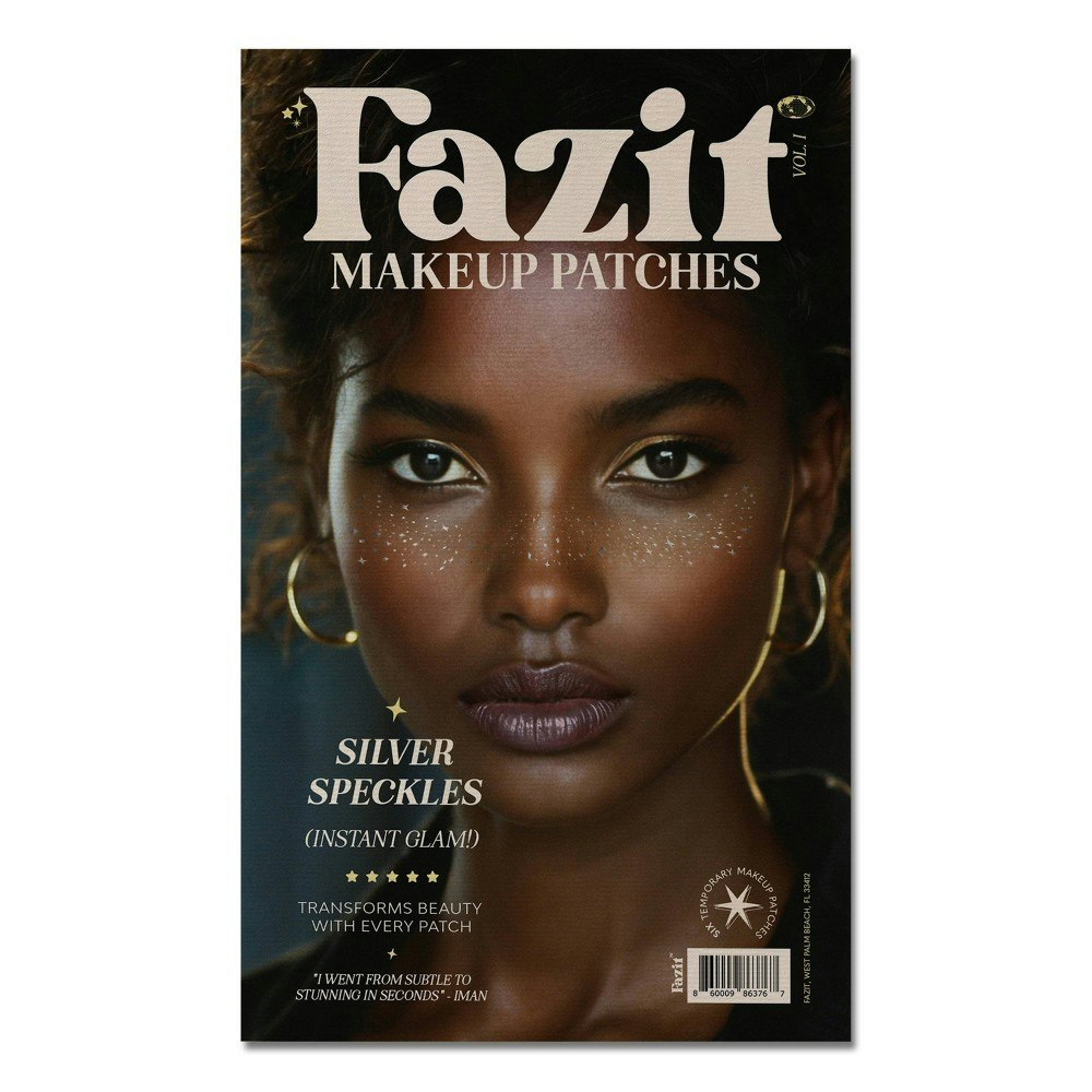 Fazit Silver Glitter Freckle Makeup Patches 6-Pack: $14.29 Fazit Silver Glitter Freckle Makeup Patches 6-Pack: $14.29