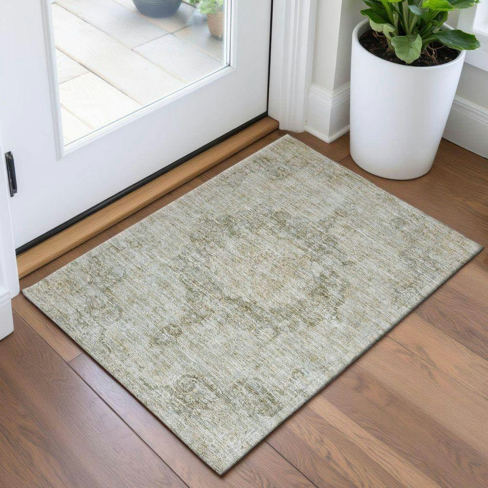 Mayfield Machine Washable Abstract Area Rug 2' x 3': $27.73