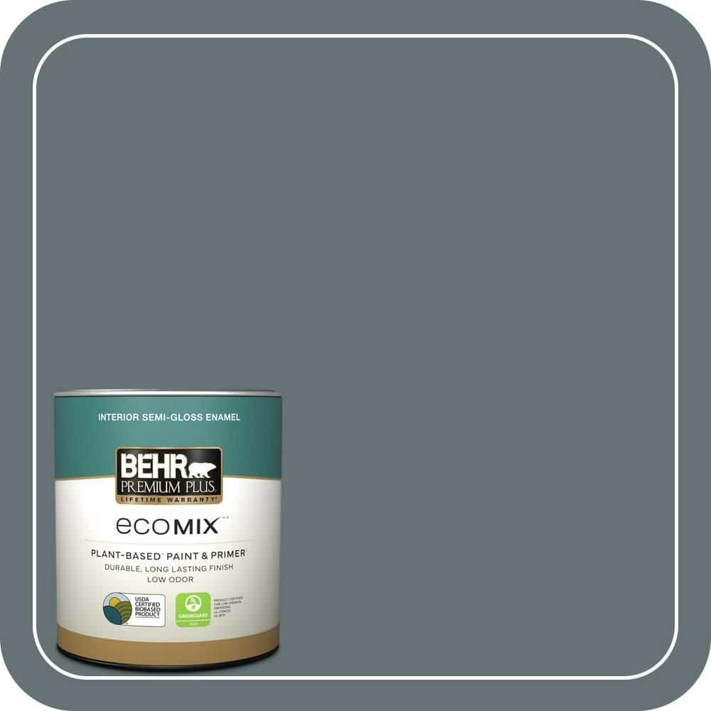 EcoMix Rain Shadow Semi-Gloss Interior Paint and Primer 1-Quart Can: $22.48 EcoMix Rain Shadow Semi-Gloss Interior Paint and Primer 1-Quart Can: $22.48