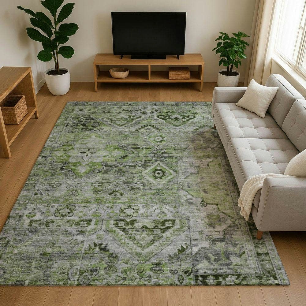 Mayfield 10' x 14' Machine Washable Abstract Area Rug: $482.30