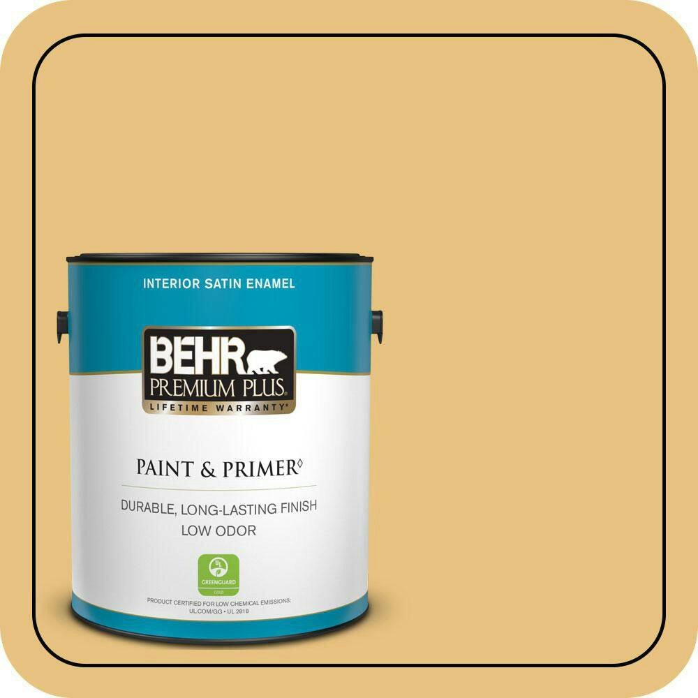 Behr Premium Plus Honey Bear Satin Interior Paint & Primer 1-Gallon: $40.98