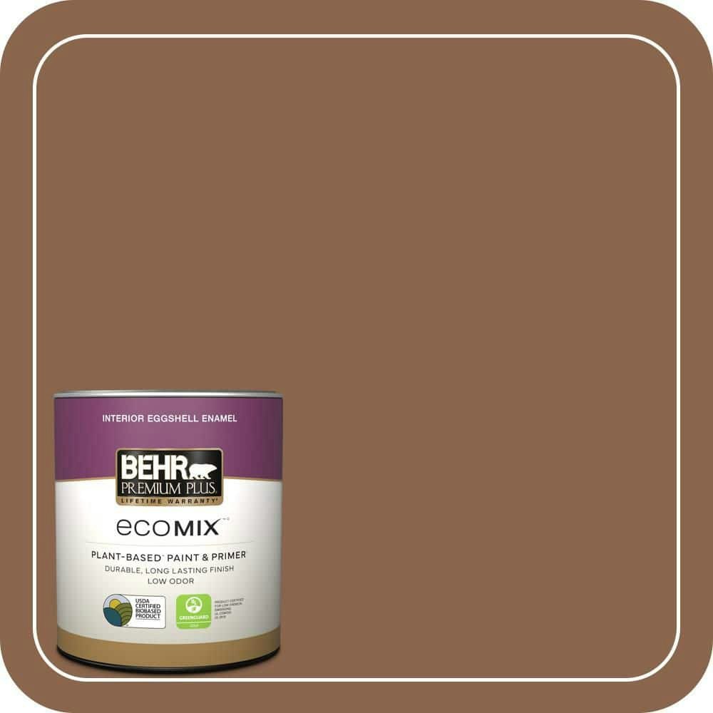 Behr Premium Plus Burnished Brandy Eggshell Interior Paint and Primer 1-Quart: $20.48 Behr Premium Plus Burnished Brandy Eggshell Interior Paint and Primer 1-Quart: $20.48