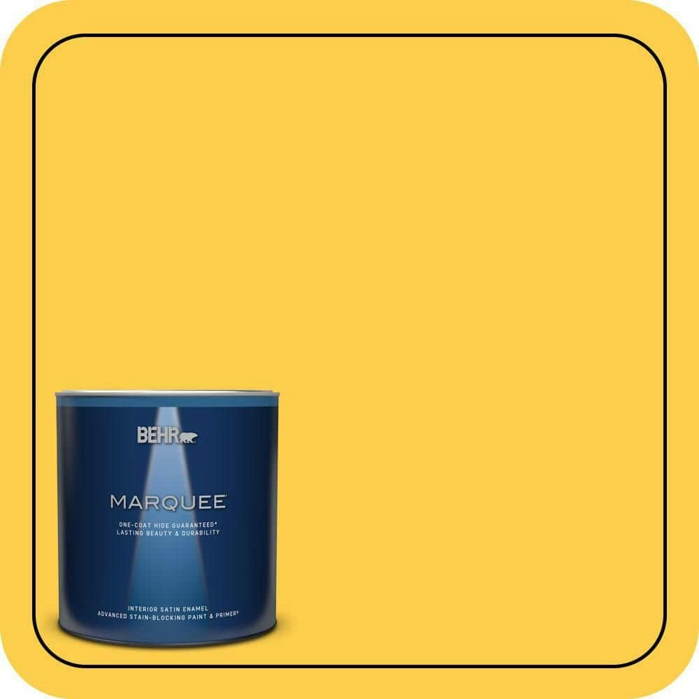 Behr Premium Plus Pineapple Soda Satin Interior Paint & Primer 1-Quart Can: $28.98 Behr Premium Plus Pineapple Soda Satin Interior Paint & Primer 1-Quart Can: $28.98
