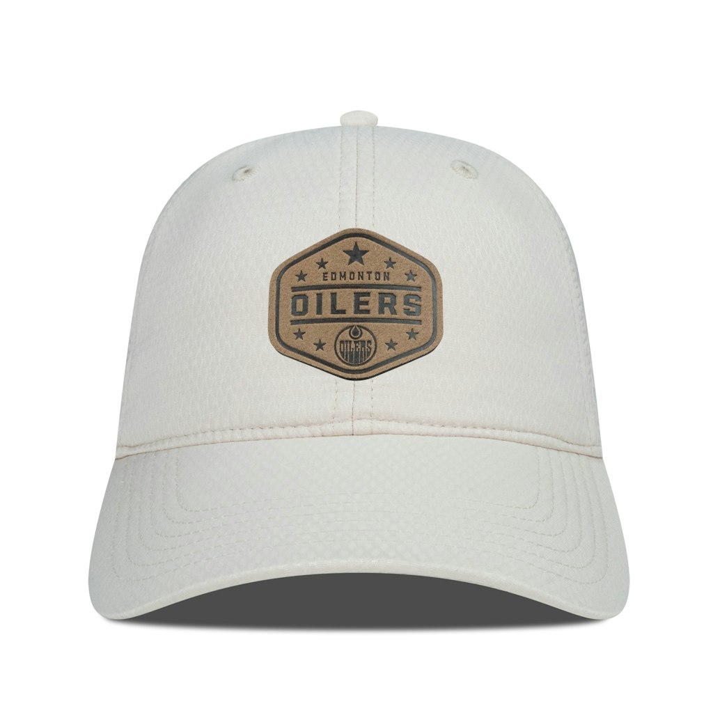 Levelwear Edmonton Oilers Faux Leather Patch Adjustable Hat: $42.99