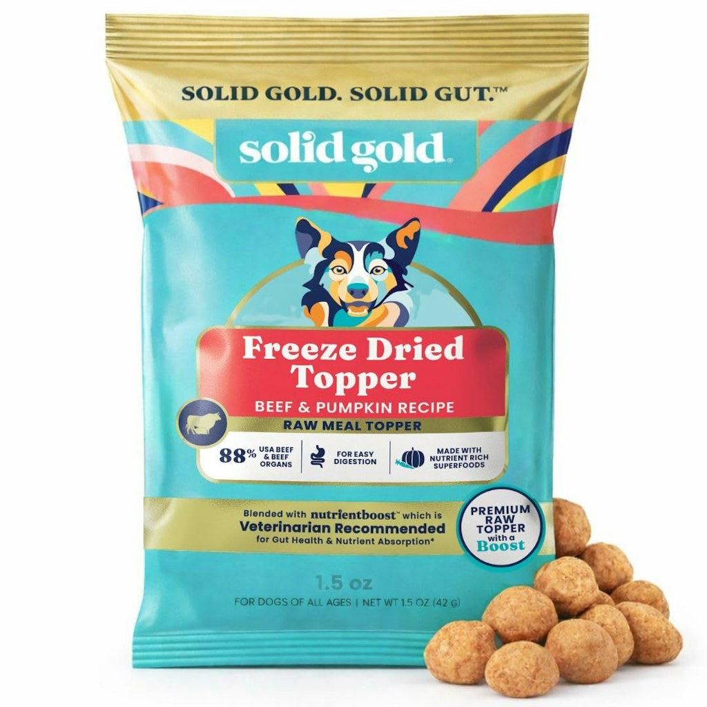Solid Gold Freeze Dried Raw Dog Food Topper 1.5-oz. Bag: $2.99