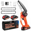 Nexpow 6" Cordless Mini Chainsaw w/ 2 Batteries for $40 + free shipping
