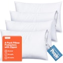 Standard Size Ultra Soft Pillow Protectors 4-Pack for $9 + free shipping w/ Prime