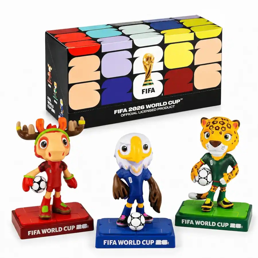 FIFA 2026 World Cup Official Licensed Mascot Figurines Set of 3: $60